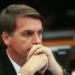 Brasília - O pai do deputado, Jair Bolsonaro durante o Conselho de Ética da Câmara que arquivou duas representaçõescontra o deputado Eduardo Bolsonaro por quebra do decoro (Fabio Rodrigues Pozzebom/ Agencia Brasil)