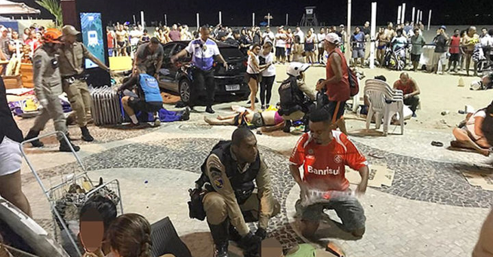 Vítimas do acidente em Copacabana | Foto: Twitter