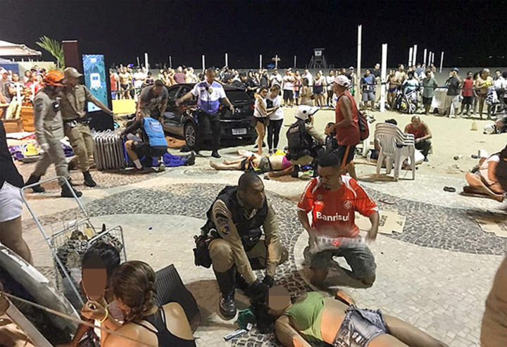 Vítimas do acidente em Copacabana | Foto: Twitter