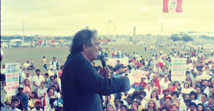 O educador Darcy Ribeiro durante a inauguração da Uenf | Foto: Divulgação
