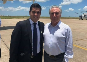 Prefeito de Campos-RJ Rafael Diniz ao lado do presidente Michel Temer