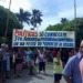Protesto na festa de Santo Amaro, em Campos-RJ | Foto: Agência VIU!