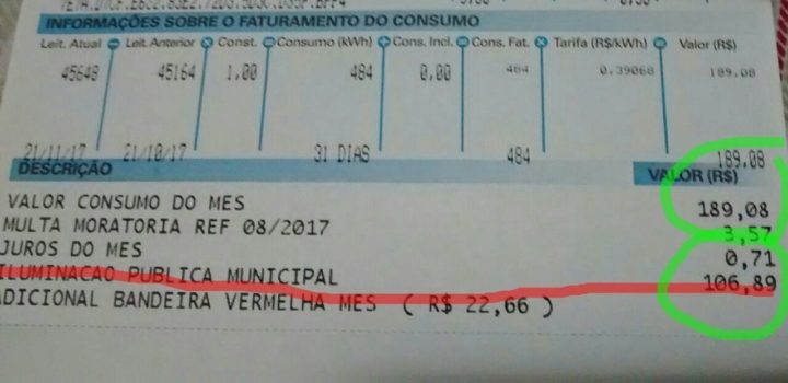 Taxa de iluminação pública | Foto: Ilustração