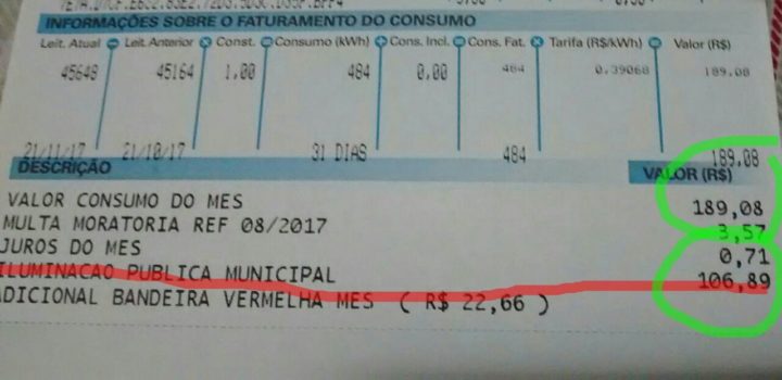 Taxa de iluminação pública | Foto: Ilustração