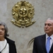 Brasília - O presidente Michel Temere a presidente do Supremo Tribunal Federal, Cármem Lúcia participam da sessão especial de abertura do Ano Judiciário 2018 (Marcos Correa/PR)