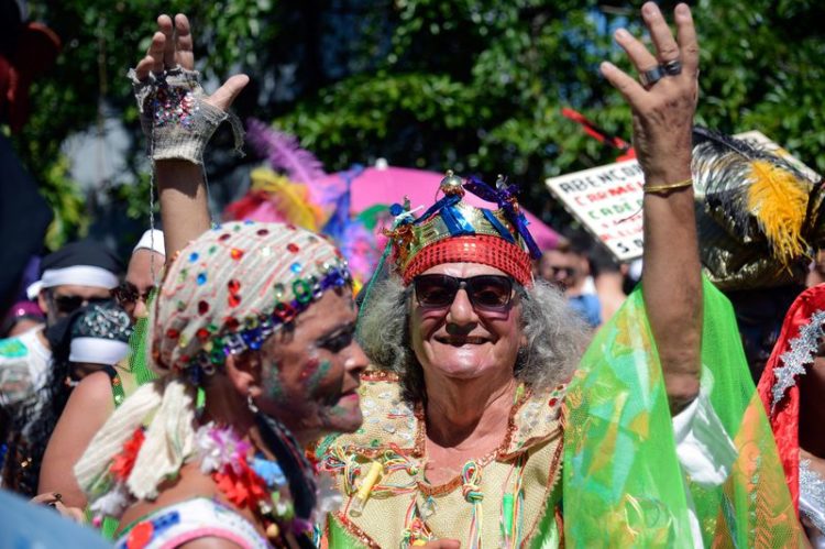 Rio de Janeiro - Bloco das Carmelitas anima foliões em Santa Teresa, no centro do Rio ( Tomaz Silva/Agência Brasil)