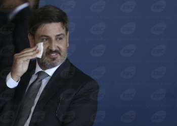 Brasília – O delegado Fernando Queiroz Segovia, durante a solenidade de Transmissão do Cargo de Diretor-Geral da Polícia Federal  (José Cruz/Agência Brasil)