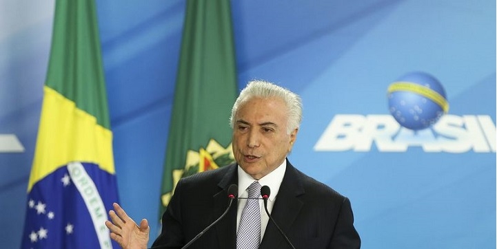Brasília - O presidente Michel Temer participa do lançamento do Documento Nacional de Identificação (digital e biométrico), no Palácio do Planalto. (Marcelo Camargo/Agência Brasil)