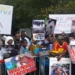 Manifestação contra o governo da Guiné