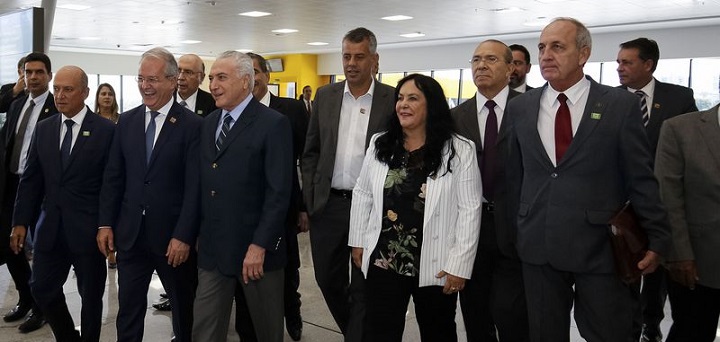 Vitória - Presidente da República, Michel Temer, chega ao aeroporto de Vitória. (Alan Santos/PR)