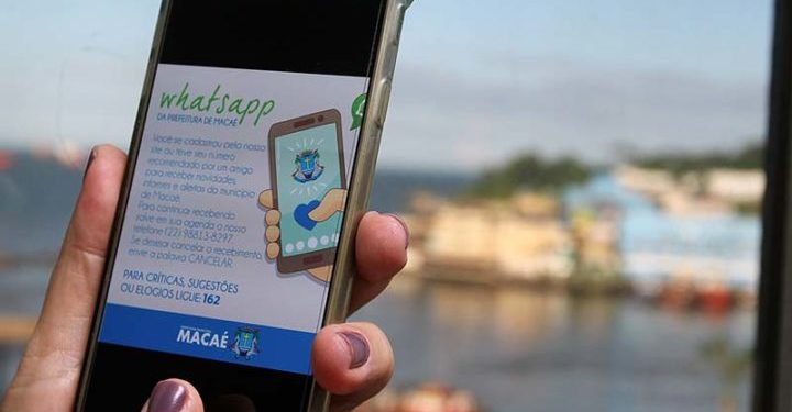 Foto do grupo do aplicativo WhatssApp da prefeitura de Macaé. Data 26/04/2018. Macaé/ Rio de Janeiro/Brasil