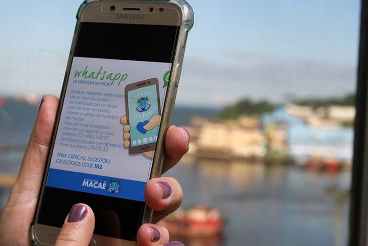 Foto do grupo do aplicativo WhatssApp da prefeitura de Macaé. Data 26/04/2018. Macaé/ Rio de Janeiro/Brasil