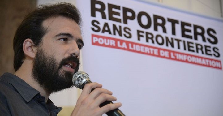 A ONG Repórteres Sem Fronteira (RSF) lança o Ranking Mundial da Liberdade de Imprensa 2018, no Palácio Itamaraty, região central da cidade. Na foto, Artur Romeu, coordenador do RSF.