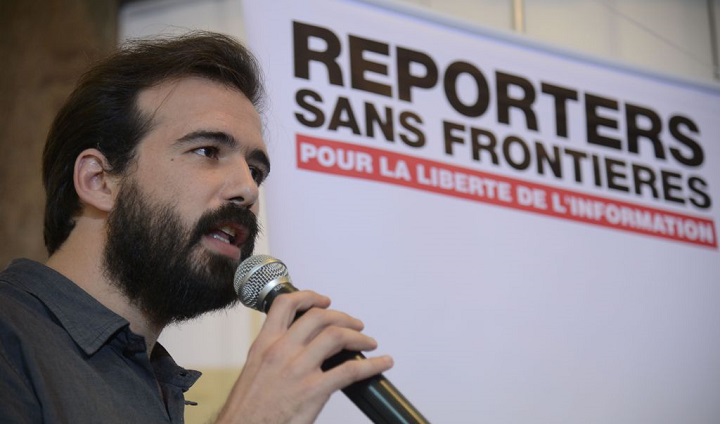 A ONG Repórteres Sem Fronteira (RSF) lança o Ranking Mundial da Liberdade de Imprensa 2018, no Palácio Itamaraty, região central da cidade. Na foto, Artur Romeu, coordenador do RSF.