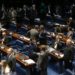 Brasília - Plenário do Senado aprova o projeto de lei (PLS 181/2017) que estabelece como competência da Justiça Eleitoral julgar ações que tratem sobre disputa intrapartidária (Fabio Rodrigues Pozzebom/Agência Brasil)