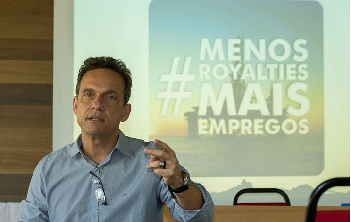Prefeito de Macaé, Aluízio Santos Júnior, apresenta no OAB Macaé a Campanha "Menos Royalties Mais Empregos". Macaé/RJ. Data: 31/08/2017. Foto: Rui Porto Filho / Prefeitura de Macaé