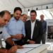 Rio de Janeiro - RJ - 14.05.2018 - Governador Luiz Fernando Pezão durante inauguração das obras de controle de inundações e recuperação ambiental do Rio Bengalas com a presença do ministro das cidades, Alexandre Baldy e o prefeito de Friburgo, Renato Bravo. Foto: Carlos Magno.