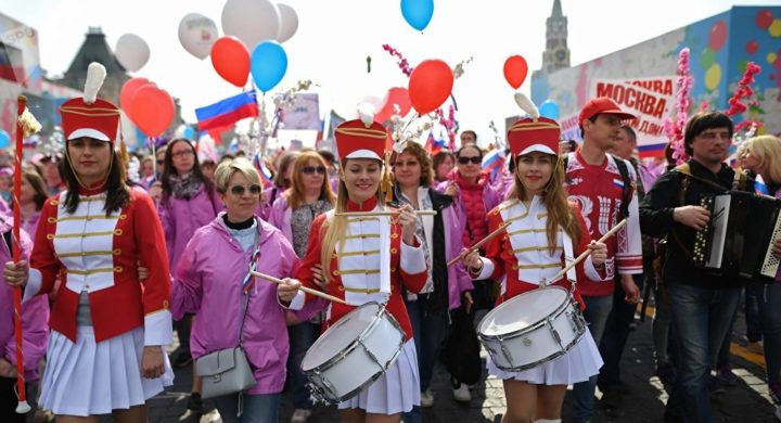 1º de Maio na capital da Rússia