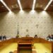 Sessão do Supremo Tribunal Federal (STF) para julgamento sobre a restrição ao foro privilegiado.