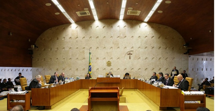 Sessão do Supremo Tribunal Federal (STF) para julgamento sobre a restrição ao foro privilegiado.