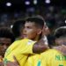 Copa 2018: Brasil e Sérvia. Comemoração do segundo gol do Brasil.