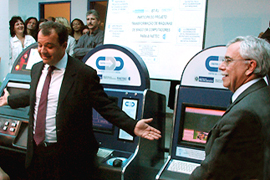 O ex-governador Sérgio Cabral e o ex-secretário de Ciência e Tecnologia Alexandre Cardoso