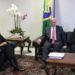 Brasília - O presidente interino, Michel Temer acompanhado do indicado para presidência da Petrobrás, Pedro Parente, e o ministro da Casa Civil, Eliseu Padilha (Fabio Rodrigues Pozzebom/Agência Brasil)