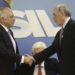 Brasília - O presidente Michel Temer e o presidente da Petrobras, Pedro Parente participam da divulgação do Plano de Negócios e Gestão 2018-2022 da Petrobras (Fabio Rodrigues Pozzebom/Agência Brasil)