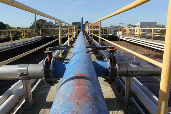 ETE (Estação de Tratamento de Esgoto) do Lagomar . Data: 12/06/2018. Foto: Bruno Campos/Prefeitura de Macaé.