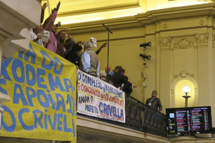 Câmara dos vereadores do Rio de Janeiro vota pedido de impeachment do prefeito Marcelo Crivella.