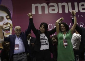 A convenção do PCdoB referendou a candidatura de Manuela D'ávila à presidencia (Fabio Rodrigues Pozzebom/Agência Brasil)