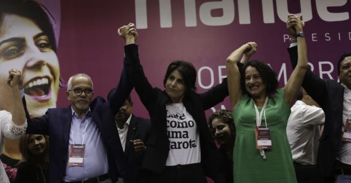 A convenção do PCdoB referendou a candidatura de Manuela D'ávila à presidencia (Fabio Rodrigues Pozzebom/Agência Brasil)