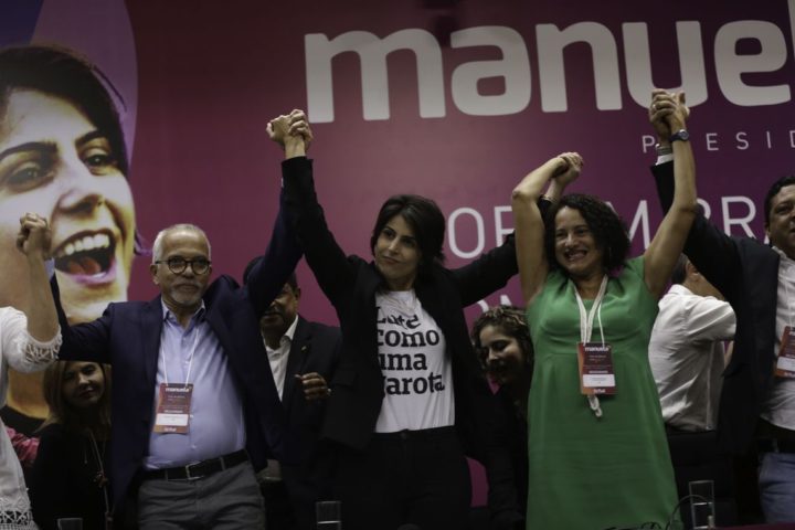 A convenção do PCdoB referendou a candidatura de Manuela D'ávila à presidencia (Fabio Rodrigues Pozzebom/Agência Brasil)