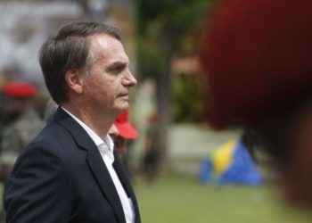 O presidente eleito, Jair Bolsonaro  (PSL), participa da comemoração do 73 aniversário da Brigada de Infantaria Pára-quedista,  na Vila Militar em Deodoro.