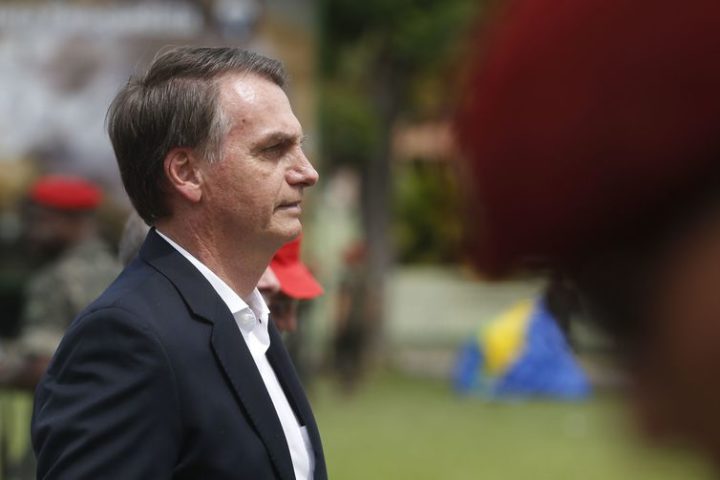 O presidente eleito, Jair Bolsonaro  (PSL), participa da comemoração do 73 aniversário da Brigada de Infantaria Pára-quedista,  na Vila Militar em Deodoro.