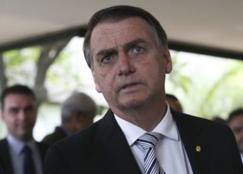 O presidente eleito Jair Bolsonaro durante visita ao Superior Tribunal de Justiça (STJ).