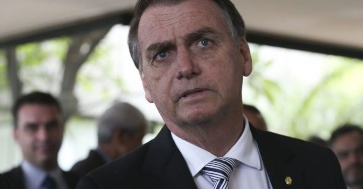 O presidente eleito Jair Bolsonaro durante visita ao Superior Tribunal de Justiça (STJ).