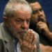 Brasília - O ex-presidente Luiz Inácio Lula da Silva assiste a presidenta afastada, Dilma Rousseff, fazer sua defesa durante sessão de julgamento do impeachment no Senado ( Marcelo Camargo/Agência Brasil)