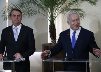 Presidente Jair Bolsonaro e Benjamin Netanyahu