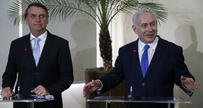 Presidente Jair Bolsonaro e Benjamin Netanyahu