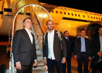 Presidente da República, Jair Bolsonaro, embarca para Davos, Suiça.