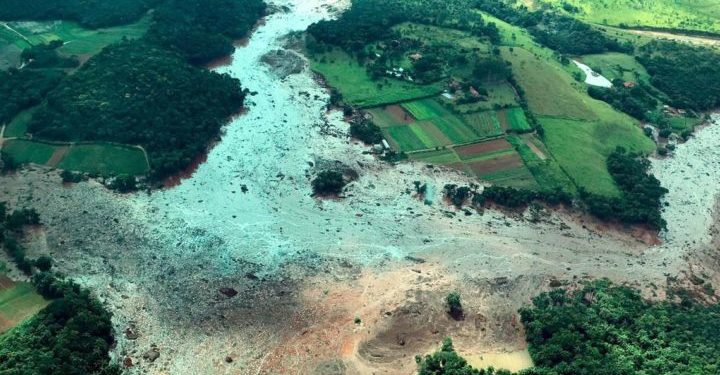 Foto aérea de Brumadinho