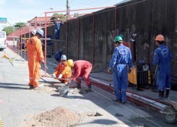 Obras do Terminal Provisório