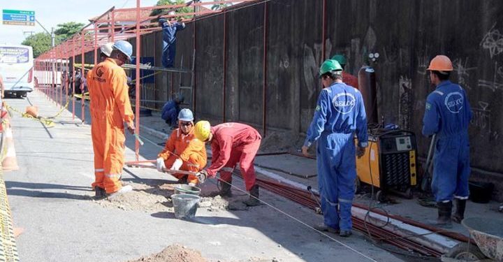 Obras do Terminal Provisório