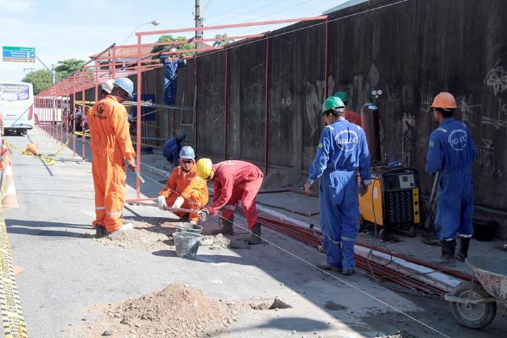 Obras do Terminal Provisório
