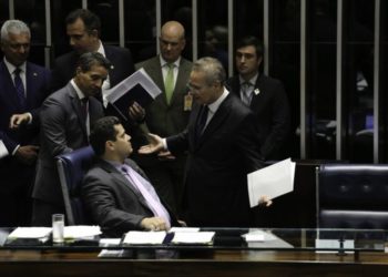 Renan Calheiros e Davi Aucolumbre