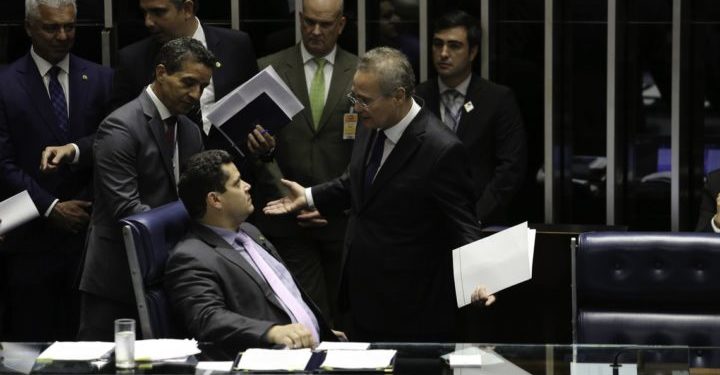 Renan Calheiros e Davi Aucolumbre