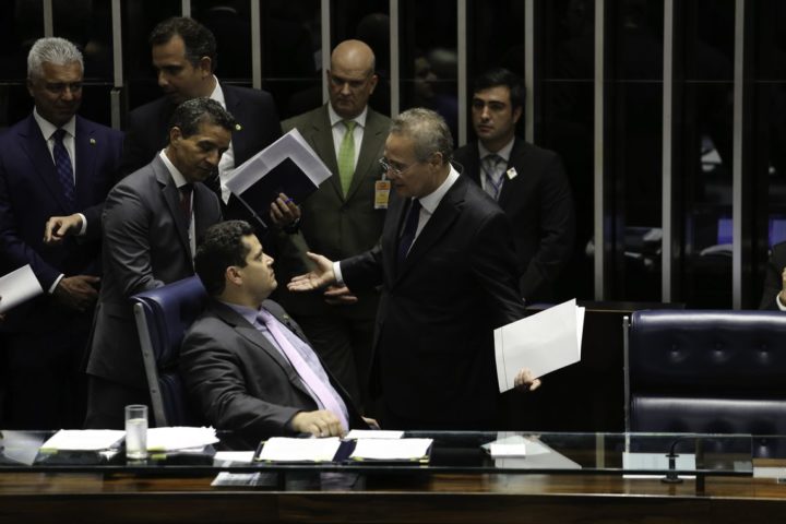 Renan Calheiros e Davi Aucolumbre