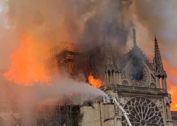 Incêndio na Catedral de Notre-Dame | Foto: Repodução