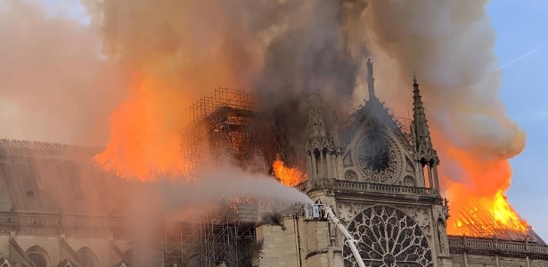 Incêndio na Catedral de Notre-Dame | Foto: Repodução